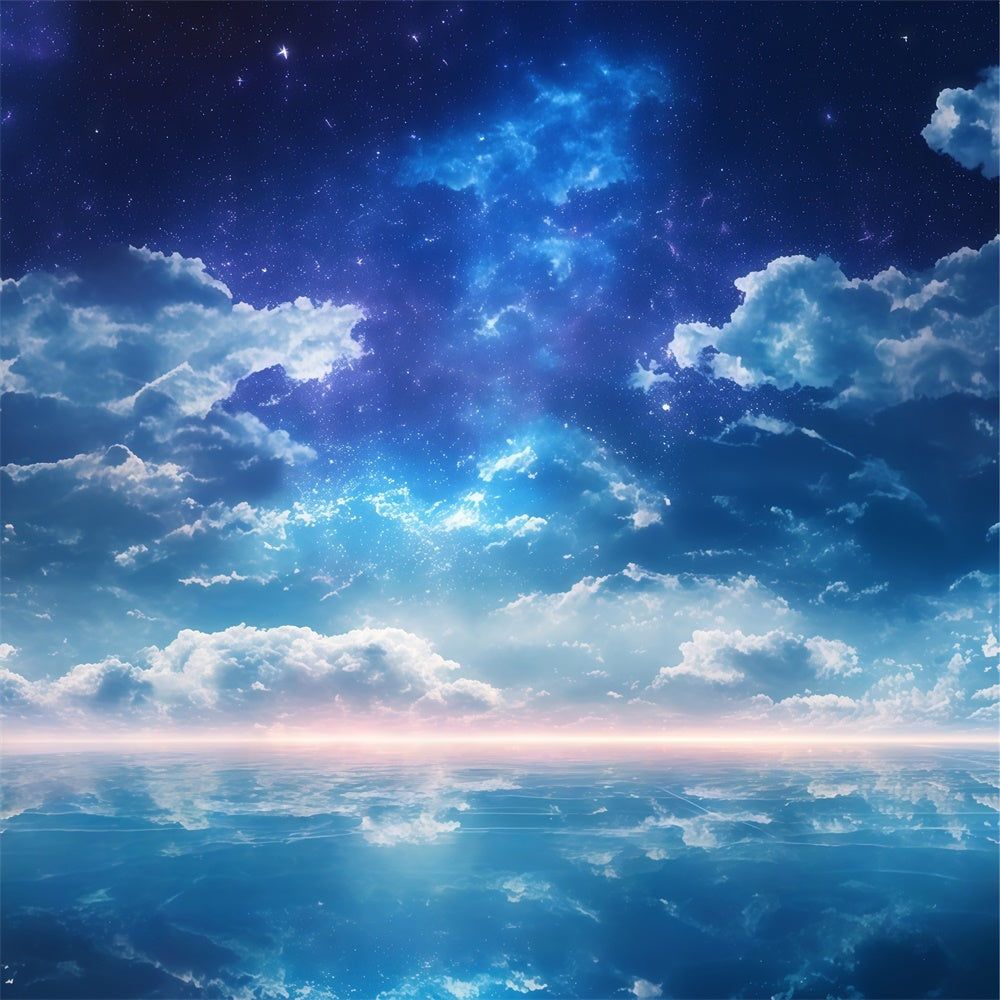 Toile de fond Ciel Paix Galactique Réflexion BRP57-232