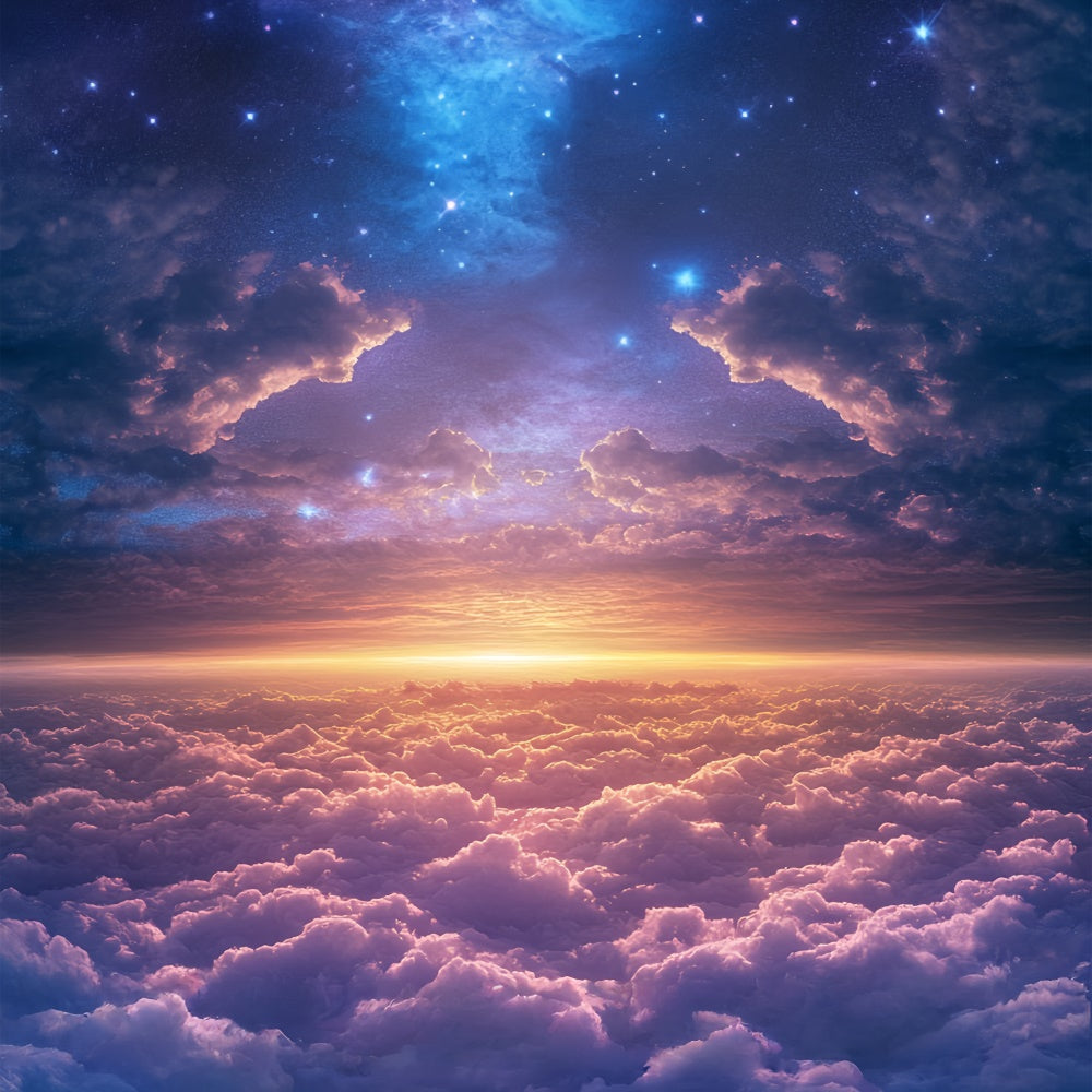 Toile de fond Ciel Nuageux Horizon Rêve Étincelle BRP57-233