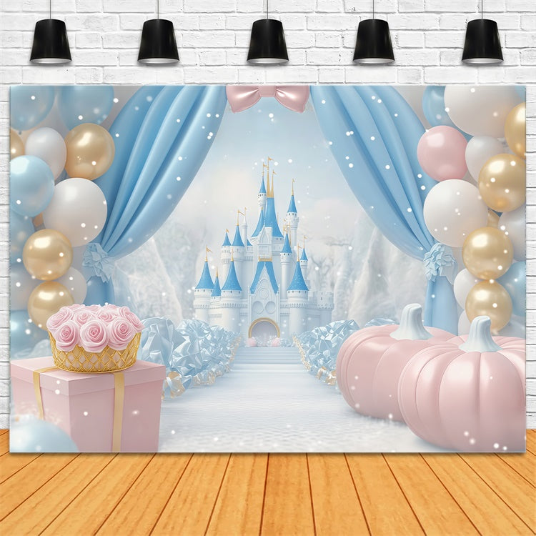Toile de fond photo bébé Château Ballon Rêve BRP57-244
