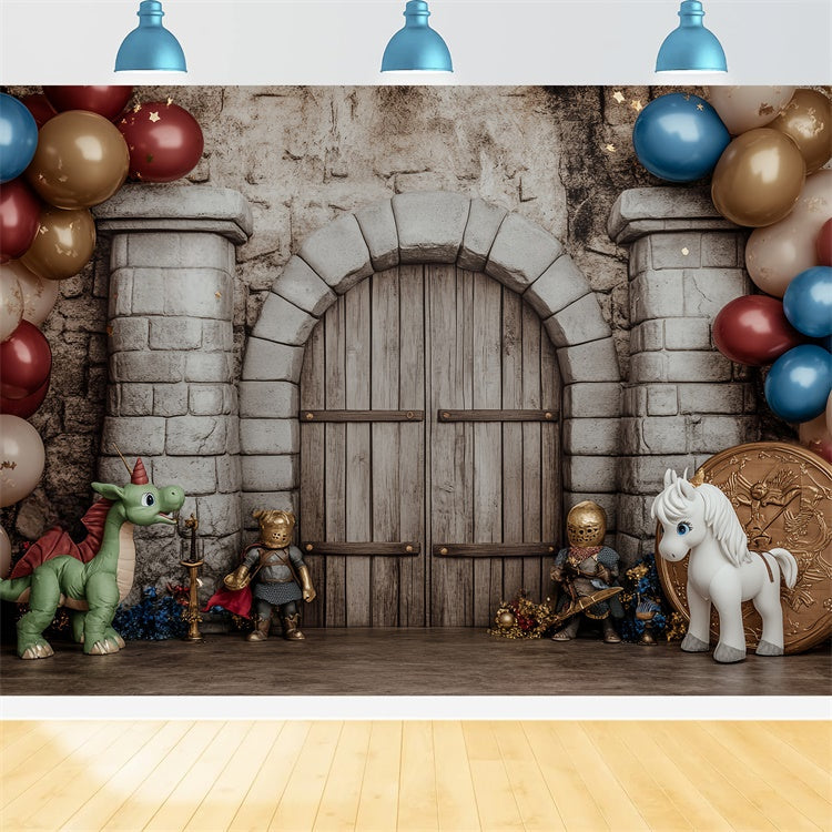 Fond studio enfant Forteresse Fantaisie Aventure BRP57-251