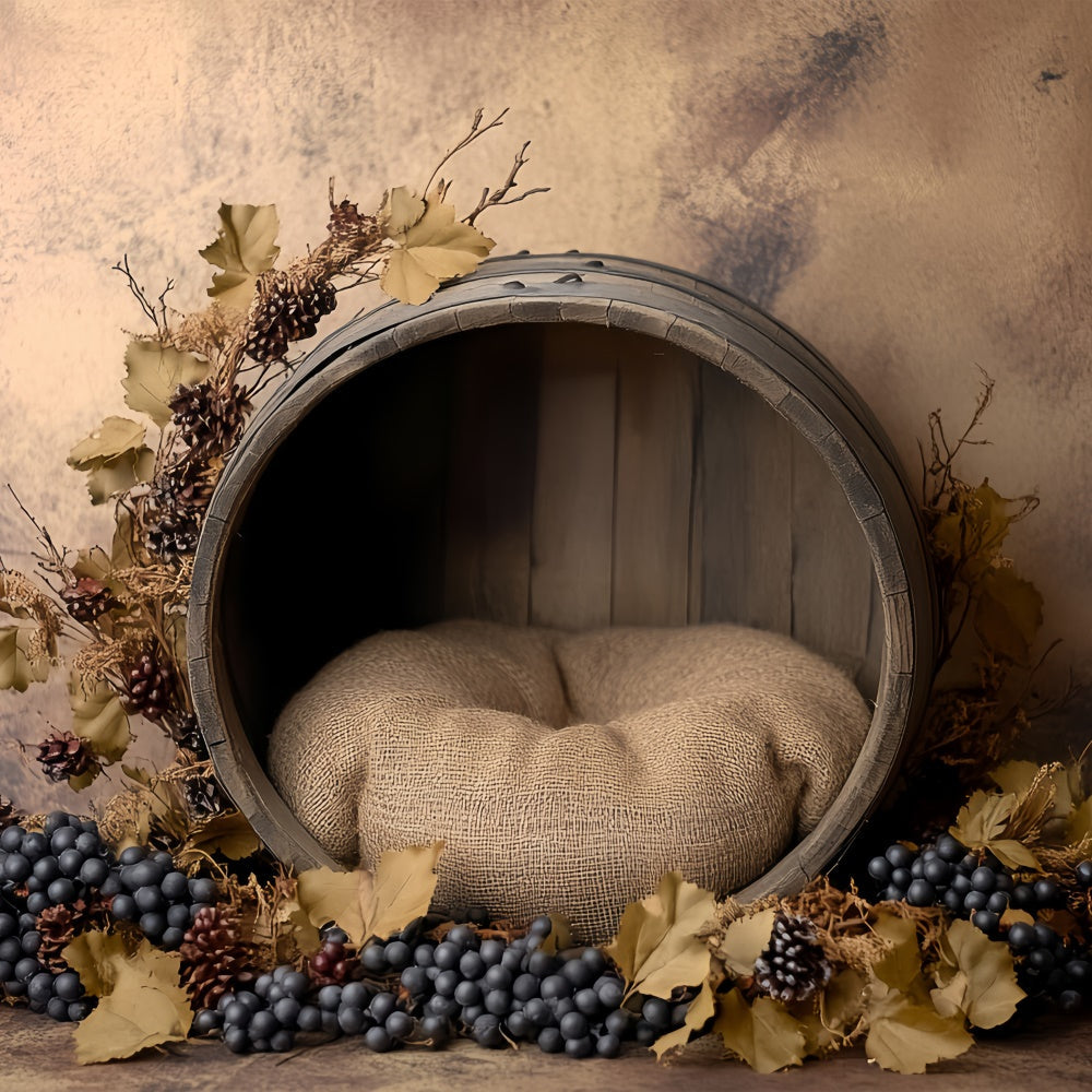 Fond studio photo enfant Récolte de Raisin Berceau BRP57-266