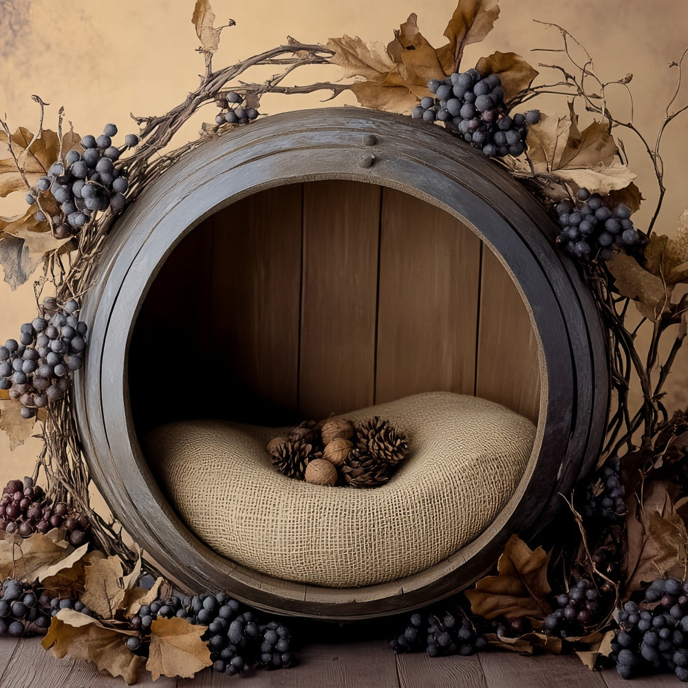 Fond studio photo bébé Vignoble Berceau Bébé BRP57-267