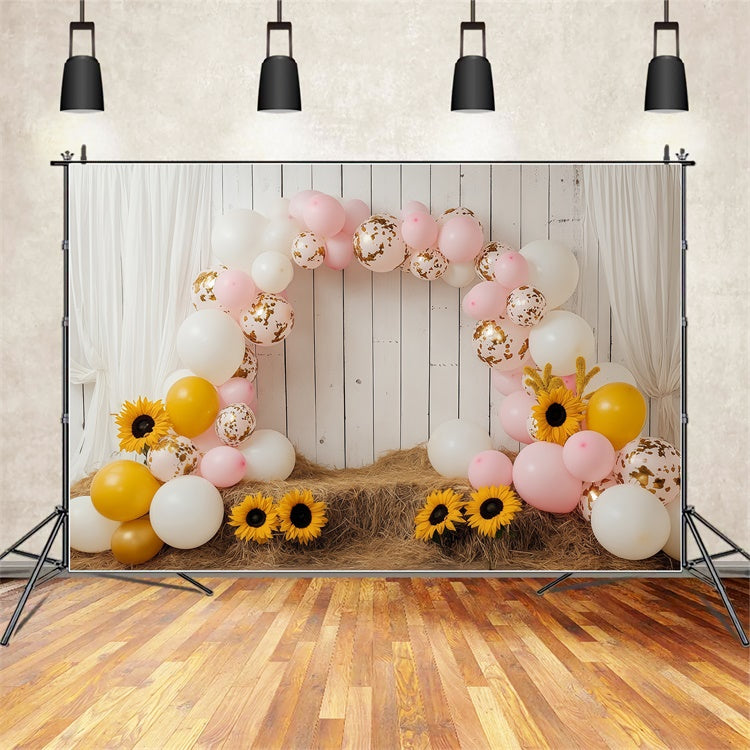 Fond studio enfant Arche de Ballon Tournesol BRP57-274