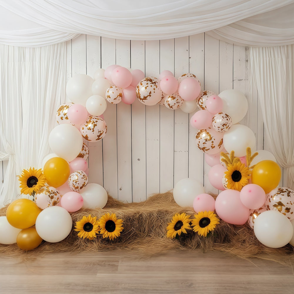 Fond studio enfant Arche de Ballon Tournesol BRP57-274