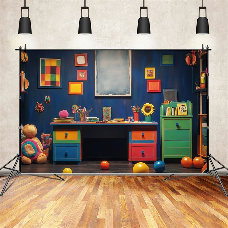 Toile de fond Rentrée des Classes Zone d’Apprentissage Imaginaire BRP57-32