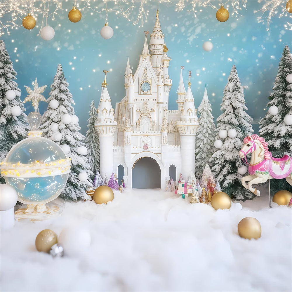Toile de fond Hiver Globe Magique Étincelant BRP57-372