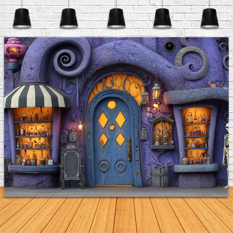 Toile de fond Halloween Scène de Porte Élixir Mystique BRP57-73