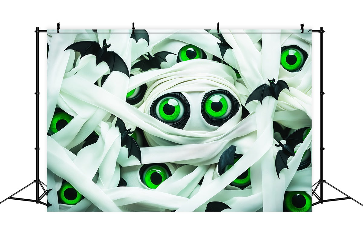 Toile de fond Halloween Regard Vert Terrifiant BRP57-81