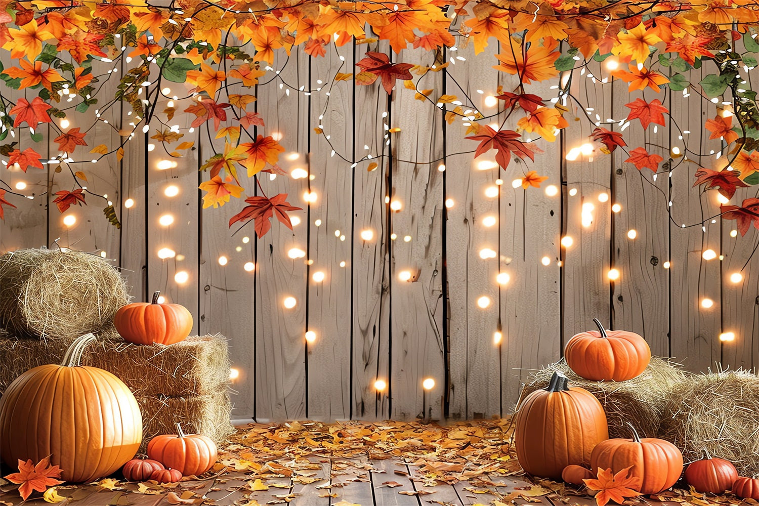 Toile de fond de récolte de citrouilles en automne BRP7-98