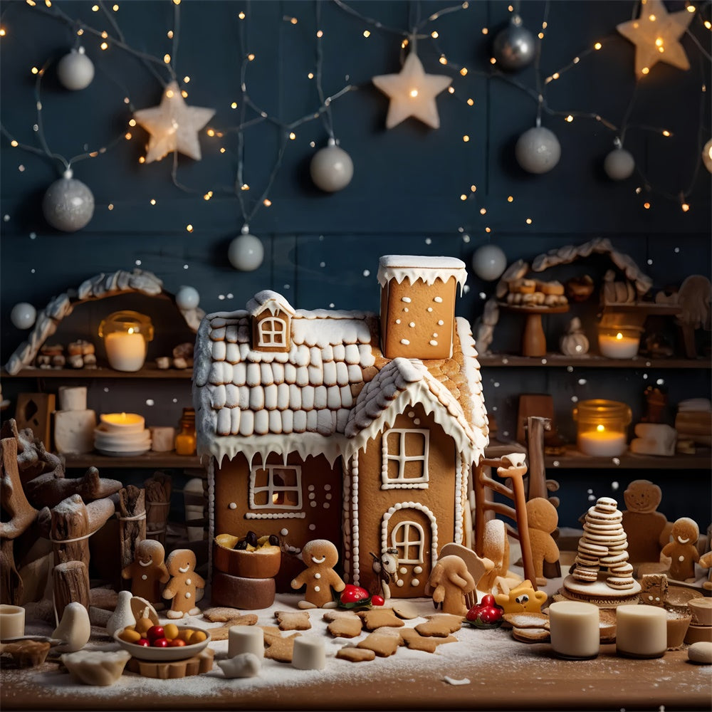 Toile de Fond Cuisine en Pain d'Épices de Noël BRP8-123