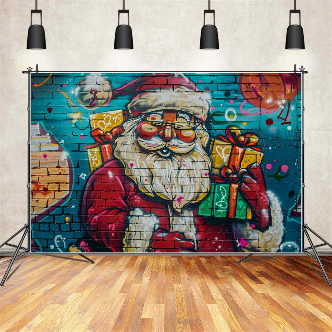 Toile de Fond Graffiti du Père Noël BRP8-147