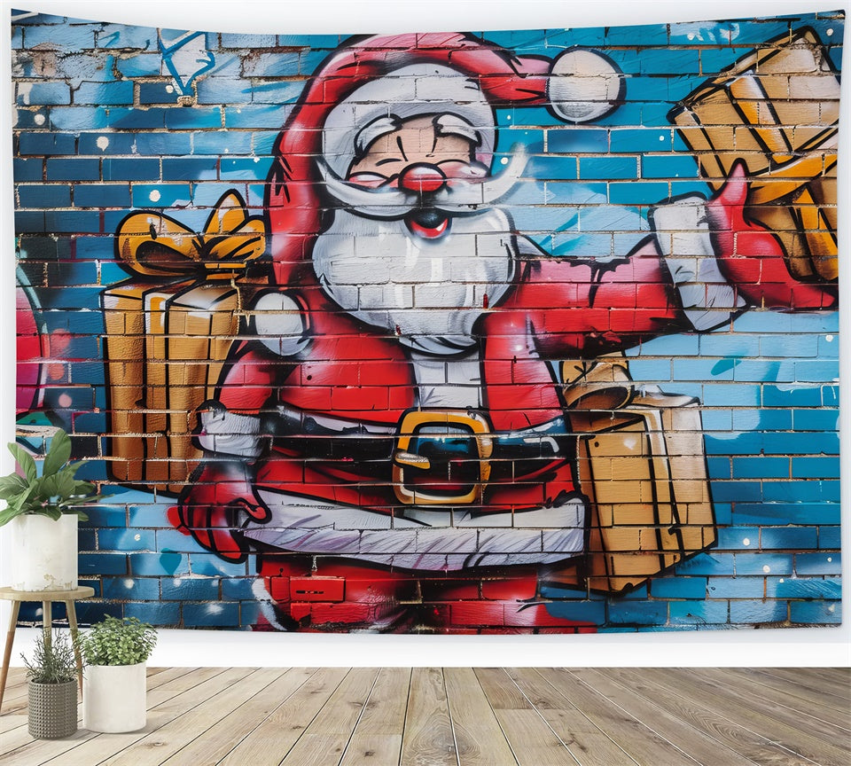 Toile de Fond Mur Artistique de Noël BRP8-148