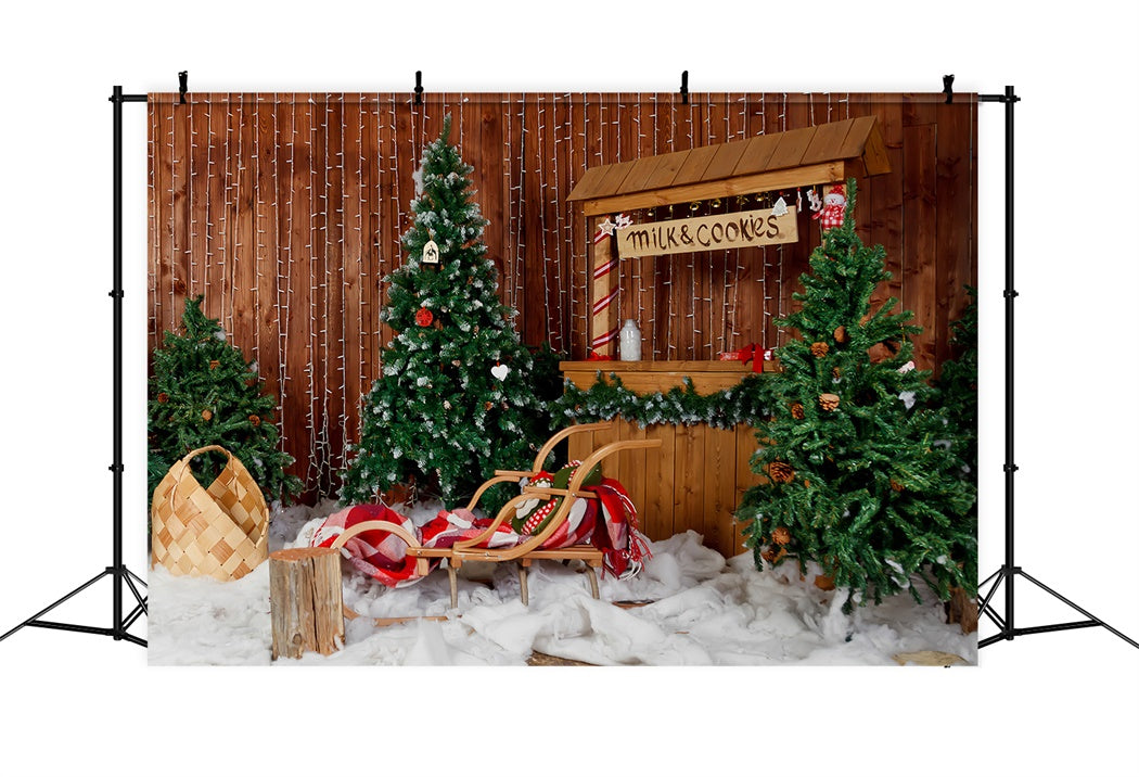 Toile de Fond Marché de Noël Confortable BRP8-155