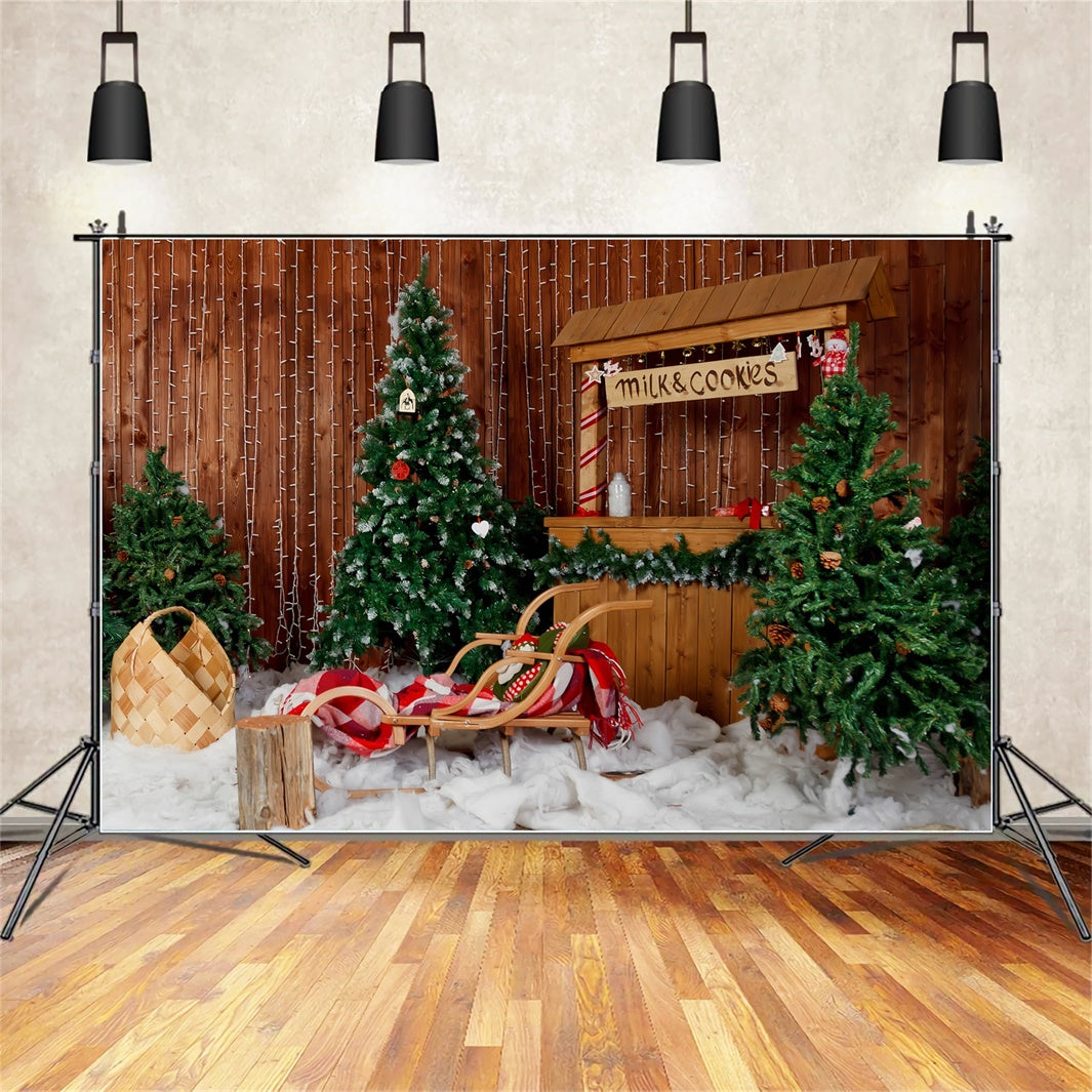 Toile de Fond Marché de Noël Confortable BRP8-155