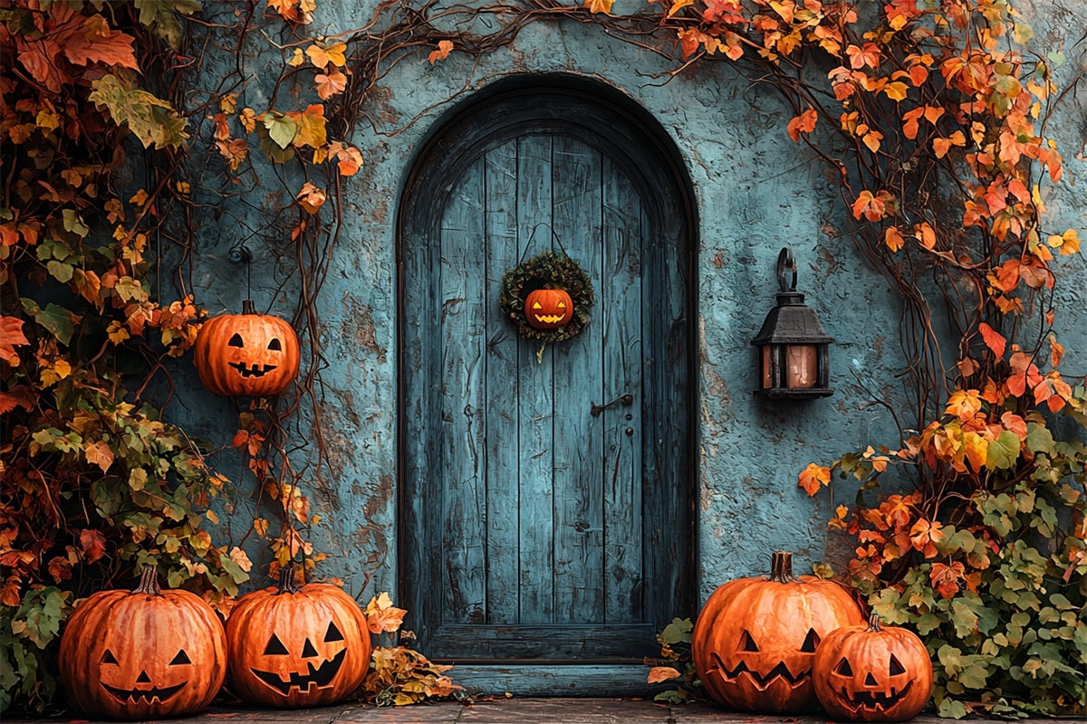 Bannière Géante Halloween 1,8x4 M - Toile De Fond Citrouille Effrayante Pour Porte De Garage Et Décoration Intérieure