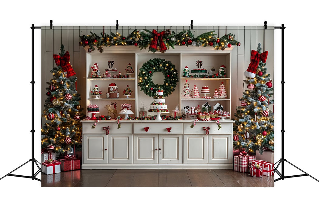 Toile de fond de Boulangerie en Pain d'Épices de Noël BRP8-20