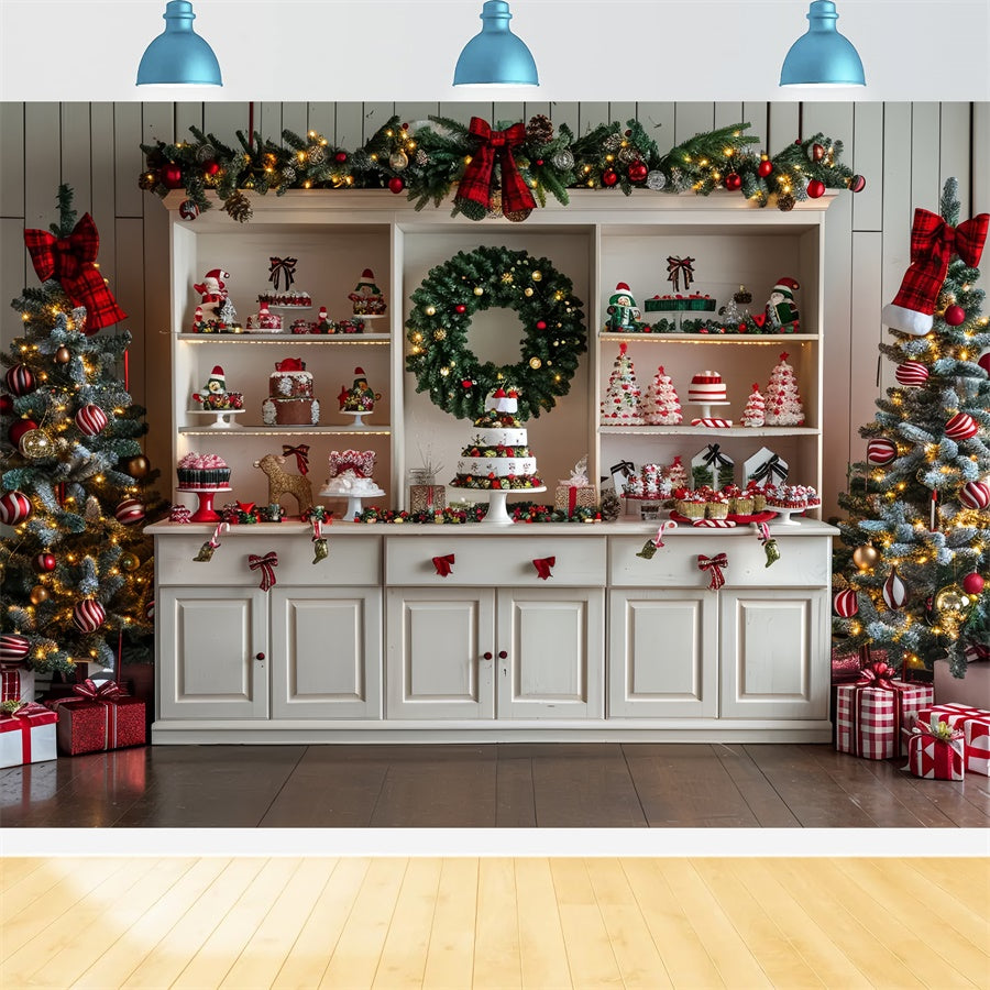 Toile de fond de Boulangerie en Pain d'Épices de Noël BRP8-20