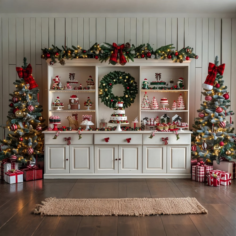 Toile de fond de Boulangerie en Pain d'Épices de Noël BRP8-20