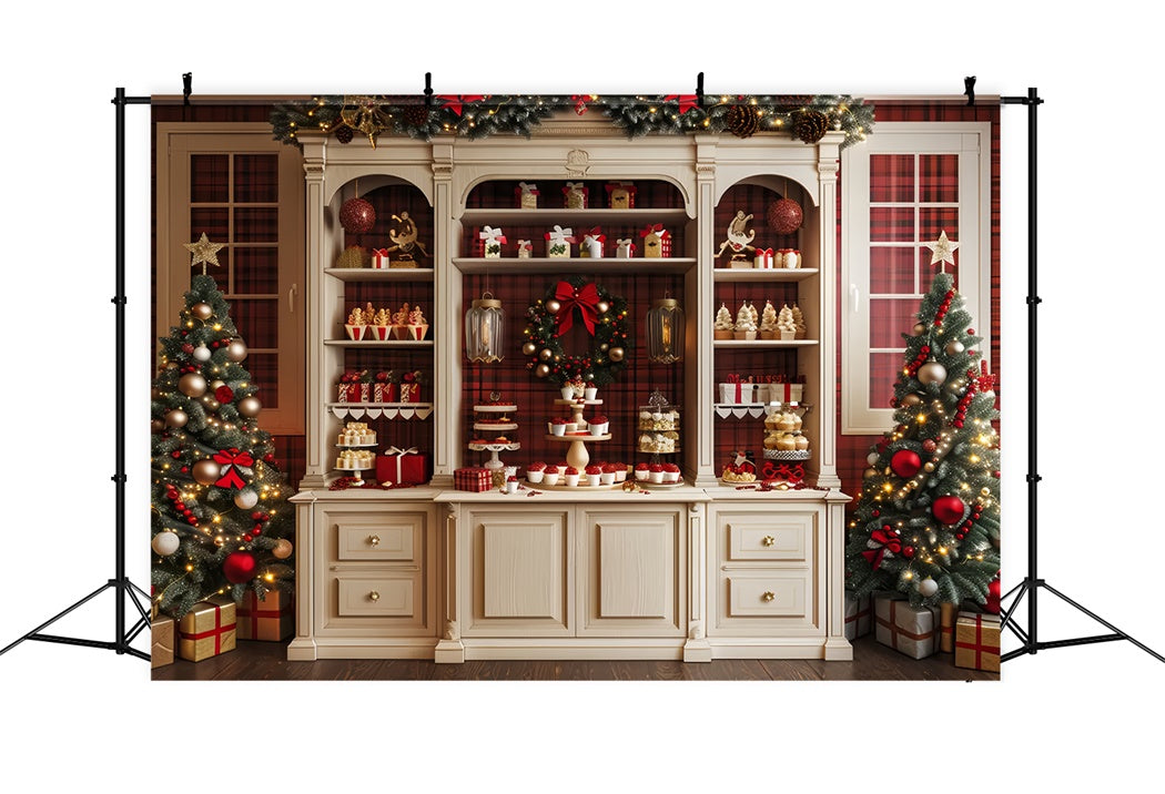 Toile de fond de Présentation Classique de Confiserie de Noël BRP8-21