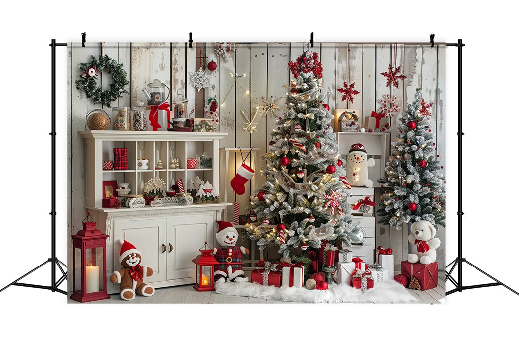 Toile de fond de Décorations Chaleureuses de Noël BRP8-23