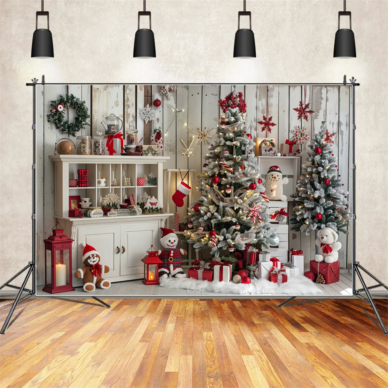 Toile de fond de Décorations Chaleureuses de Noël BRP8-23