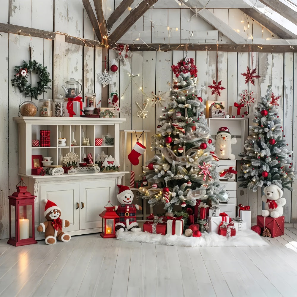 Toile de fond de Décorations Chaleureuses de Noël BRP8-23