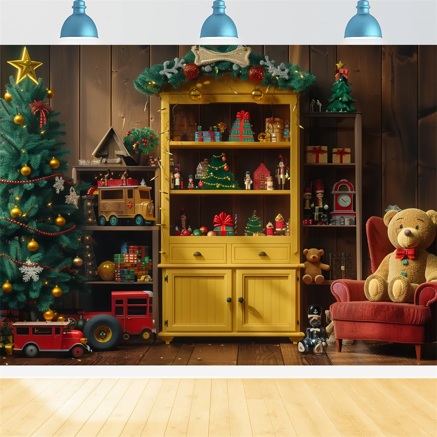 Toile de fond de Jouets et Décorations de Noël BRP8-35