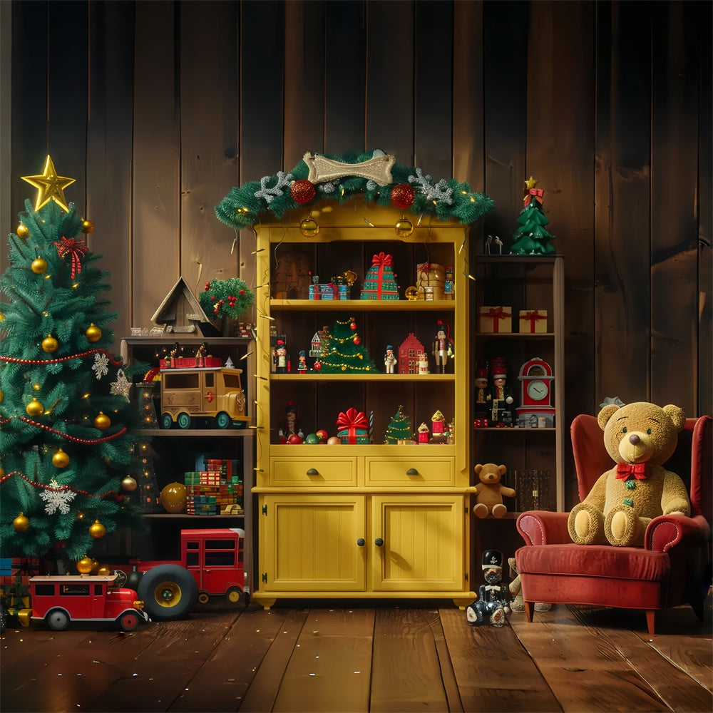 Toile de fond de Jouets et Décorations de Noël BRP8-35