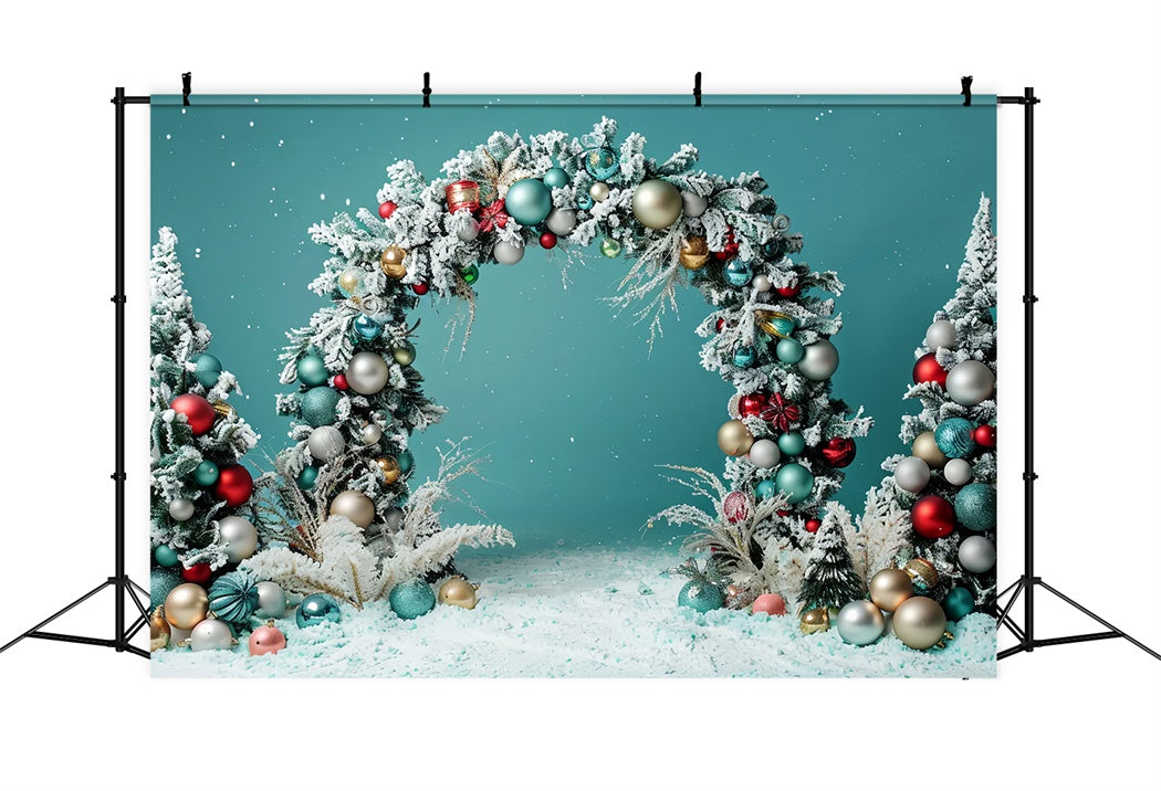 Toile de fond d'Arche Élégante d'Ornements de Noël BRP8-5