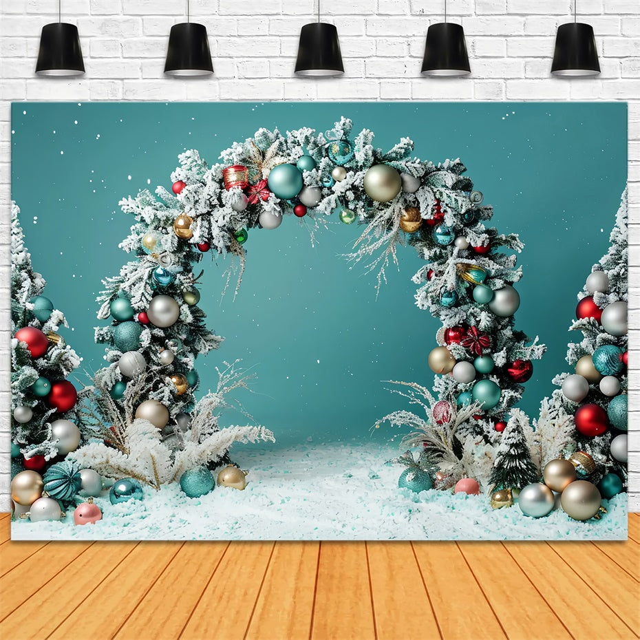 Toile de fond d'Arche Élégante d'Ornements de Noël BRP8-5