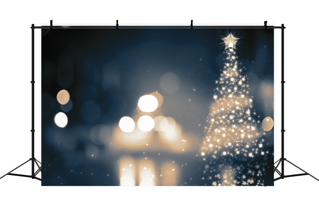 Toile de Fond Arbre Magique Illuminé de Noël BRP8-82