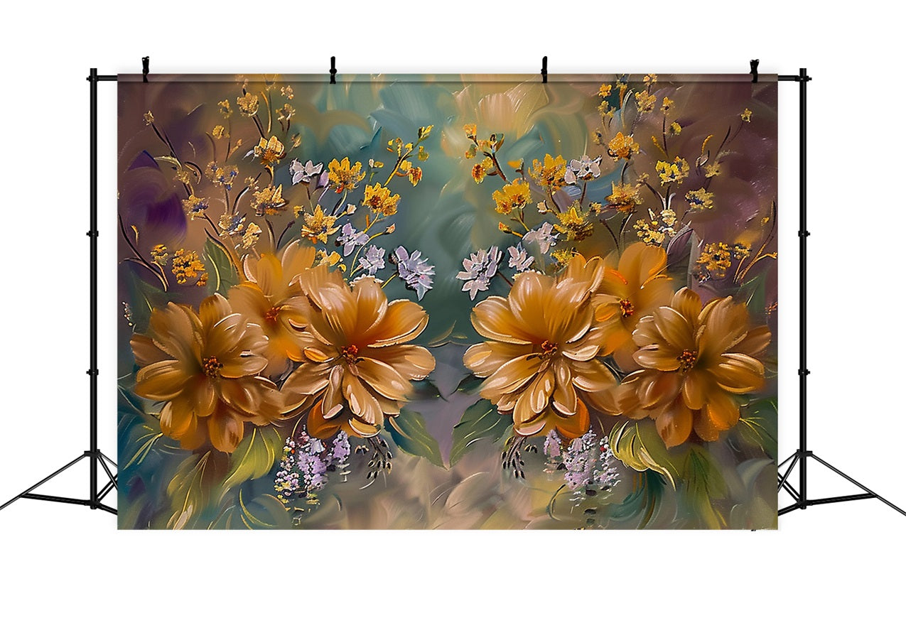 Toile de Fond Fleurs d'Automne Éclosion Art d'Automne BRP9-161