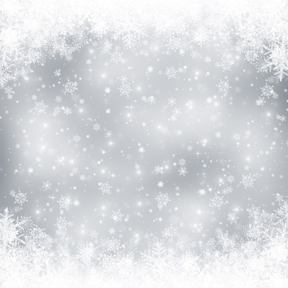 Toile de fond Merveille hivernale Forêt enneigée Givre BRP9-343