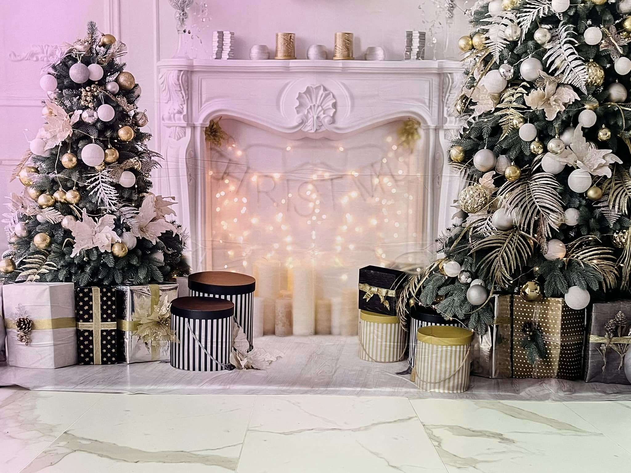 Toile de Fond Noël Neige Chambre Decor Photo KAT-57