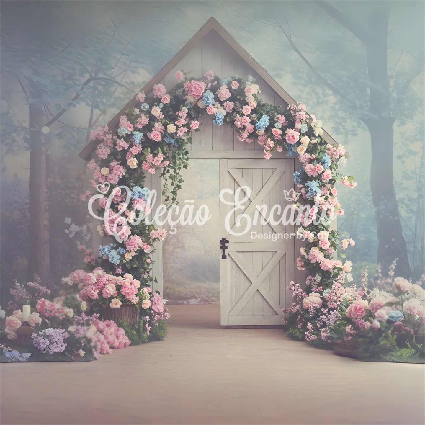 Toile de fond Fête des Mères Cottage Floral Enchanté Par Magali