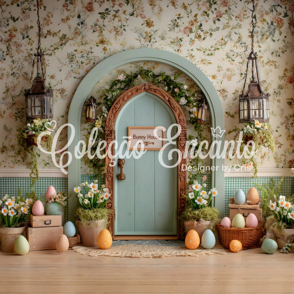 Fond Photo Pâques Porte Arche Œufs Floraux Par Magali