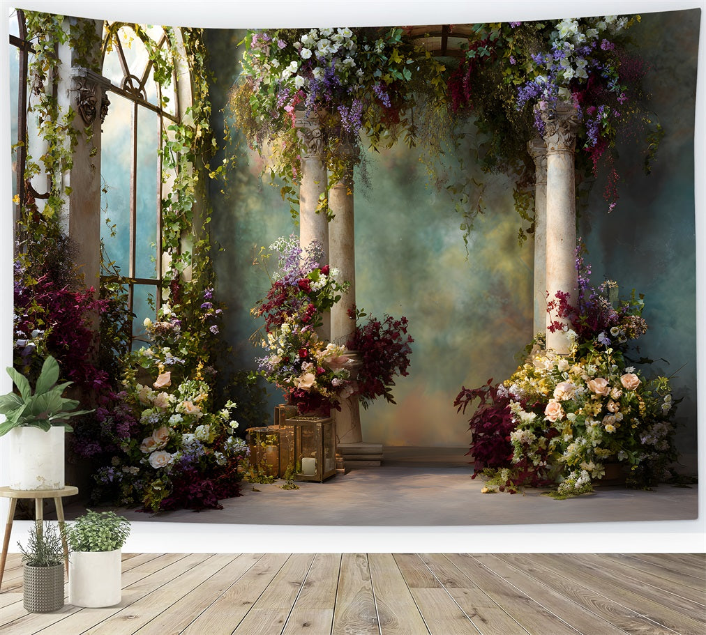 Toile de fond Studio Fête des Mères Portail Fleurs Roses Romantique Par Magali