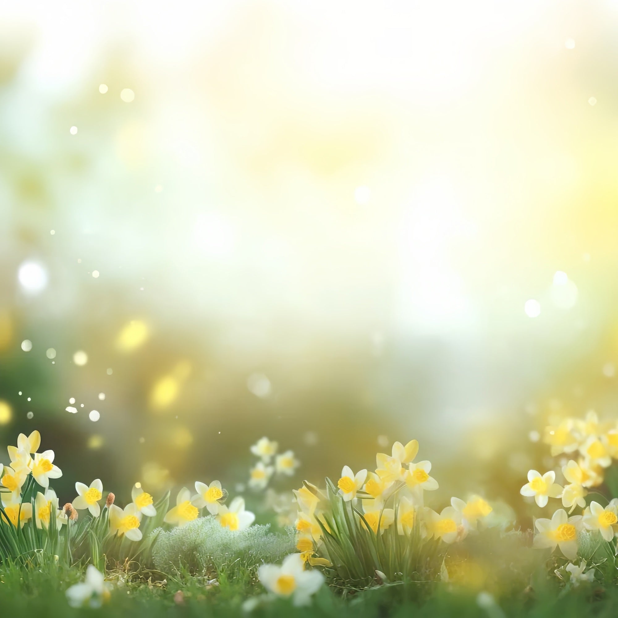 Toile de Fond Jonquille Lumière Jaune Fleur CJJ2-1