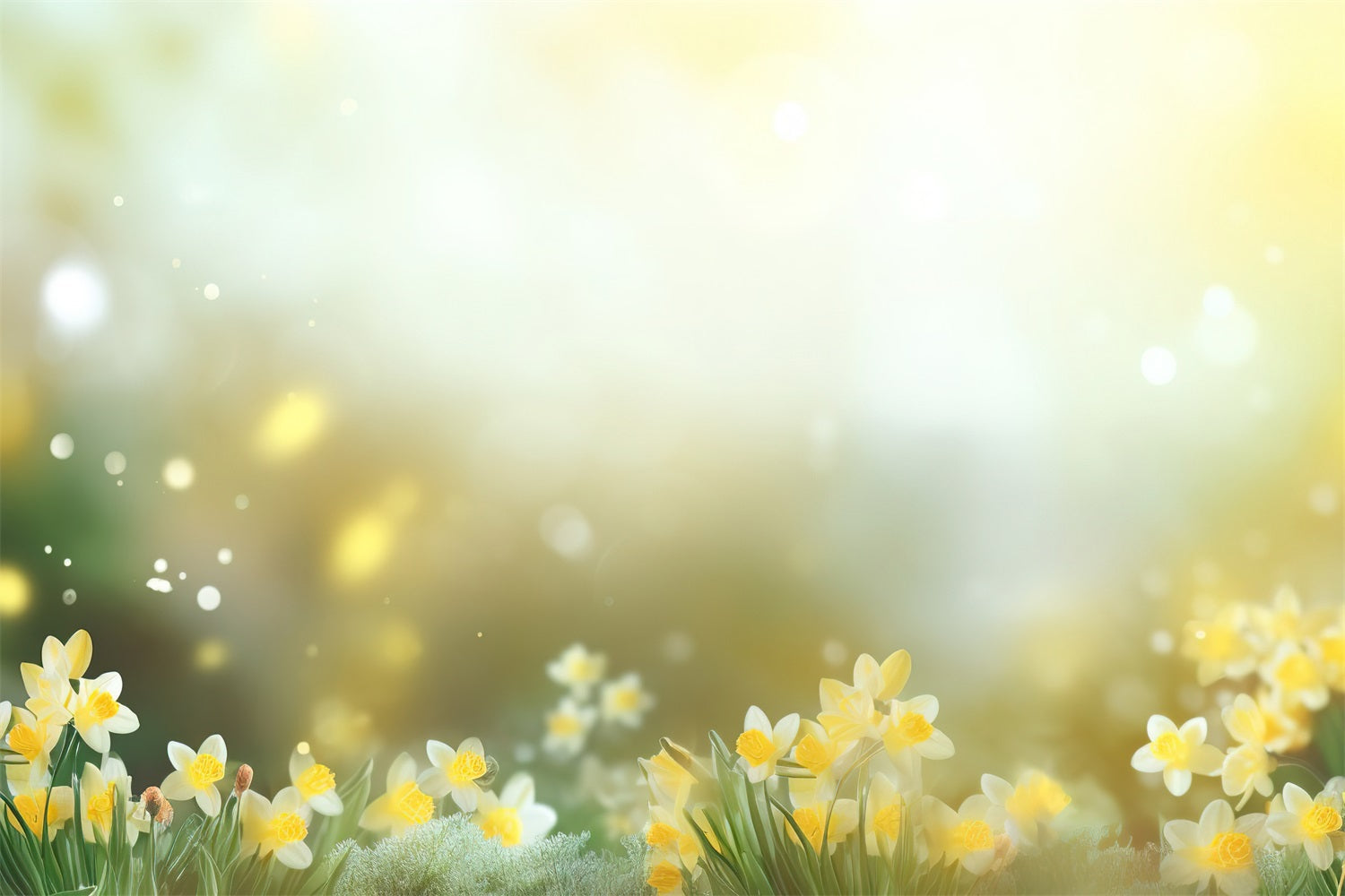 Toile de Fond Jonquille Lumière Jaune Fleur CJJ2-1