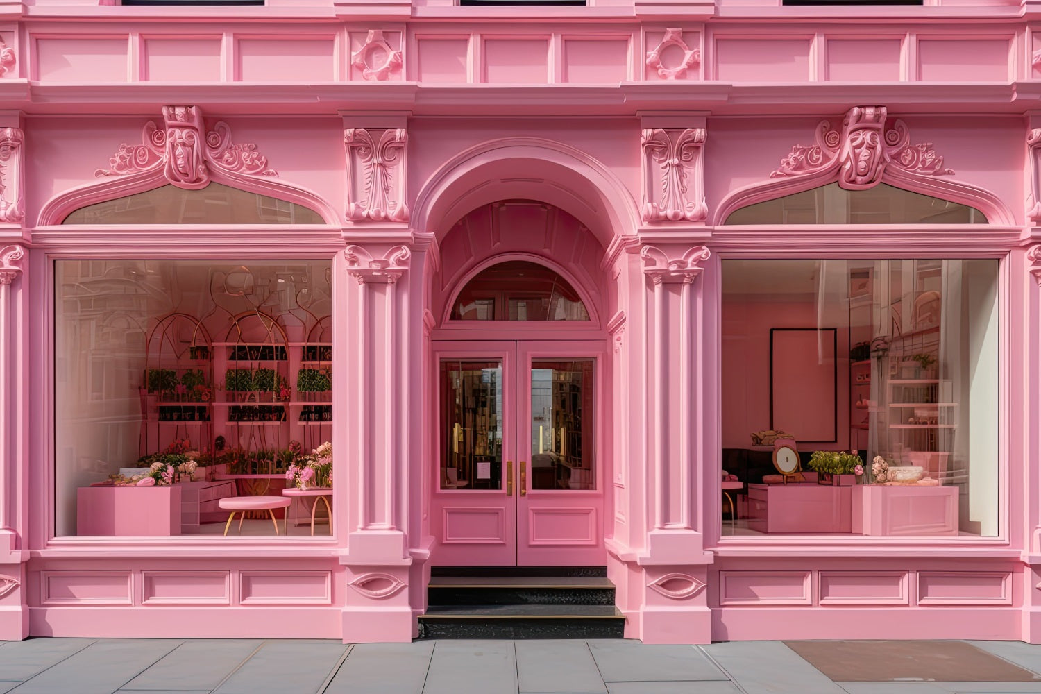 Toile de fond Photoshoot Fille Rose Boutique Parisienne Rose CJJ2-103