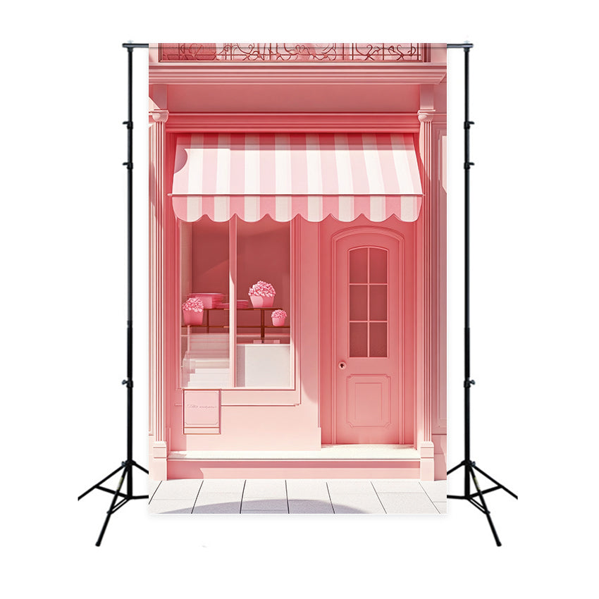Toile de fond Fille Rose Boutique Vitrine Blush CJJ2-117