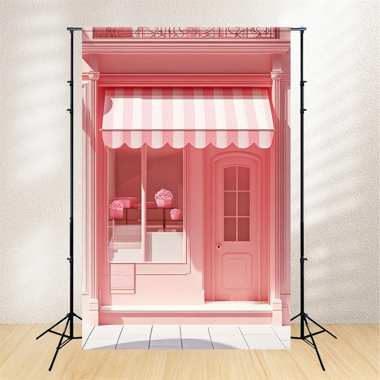 Toile de fond Fille Rose Boutique Vitrine Blush CJJ2-117