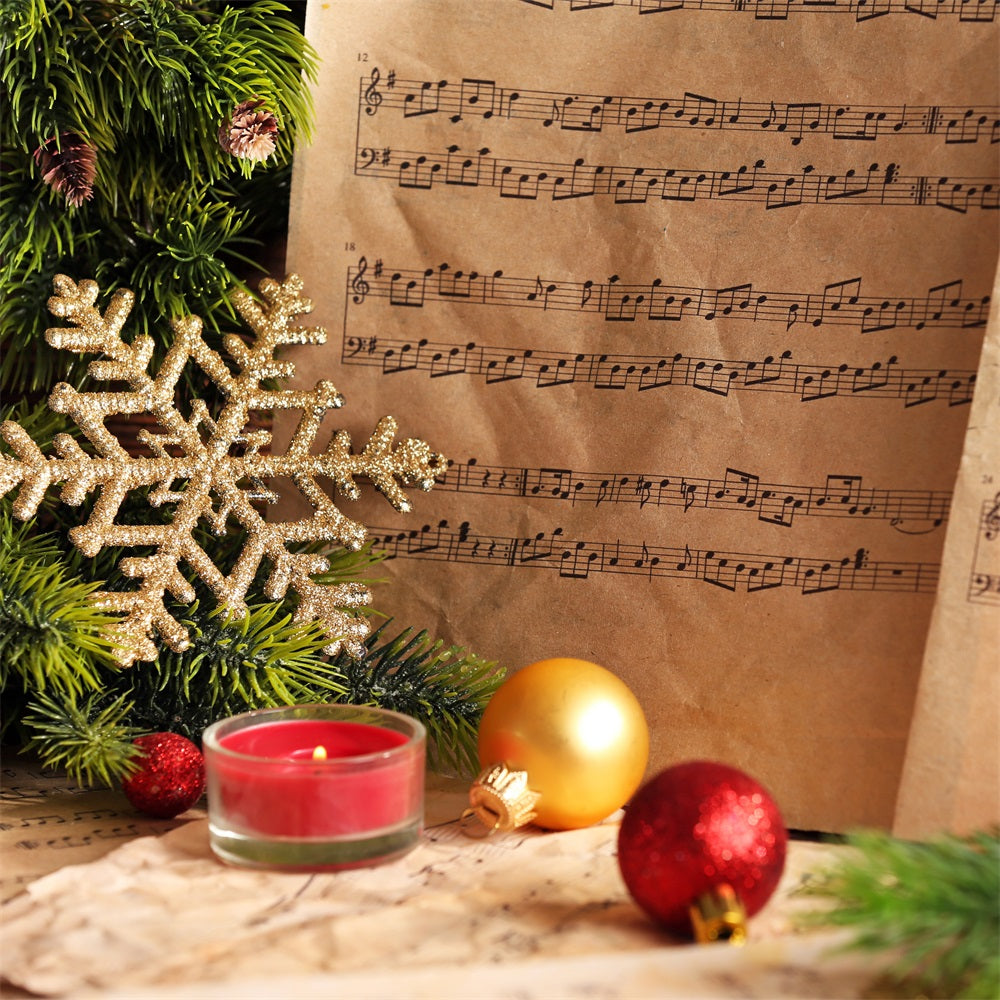 Toile de Fond Joie sur la Terre Partition Noël CJJ2-13