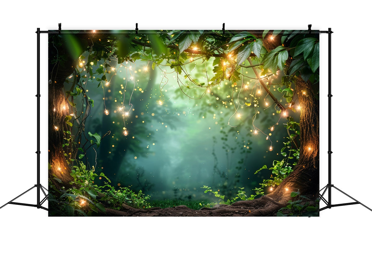 Toile de Fond Forêt Idées Arche Enchantée Lueur CJJ2-45