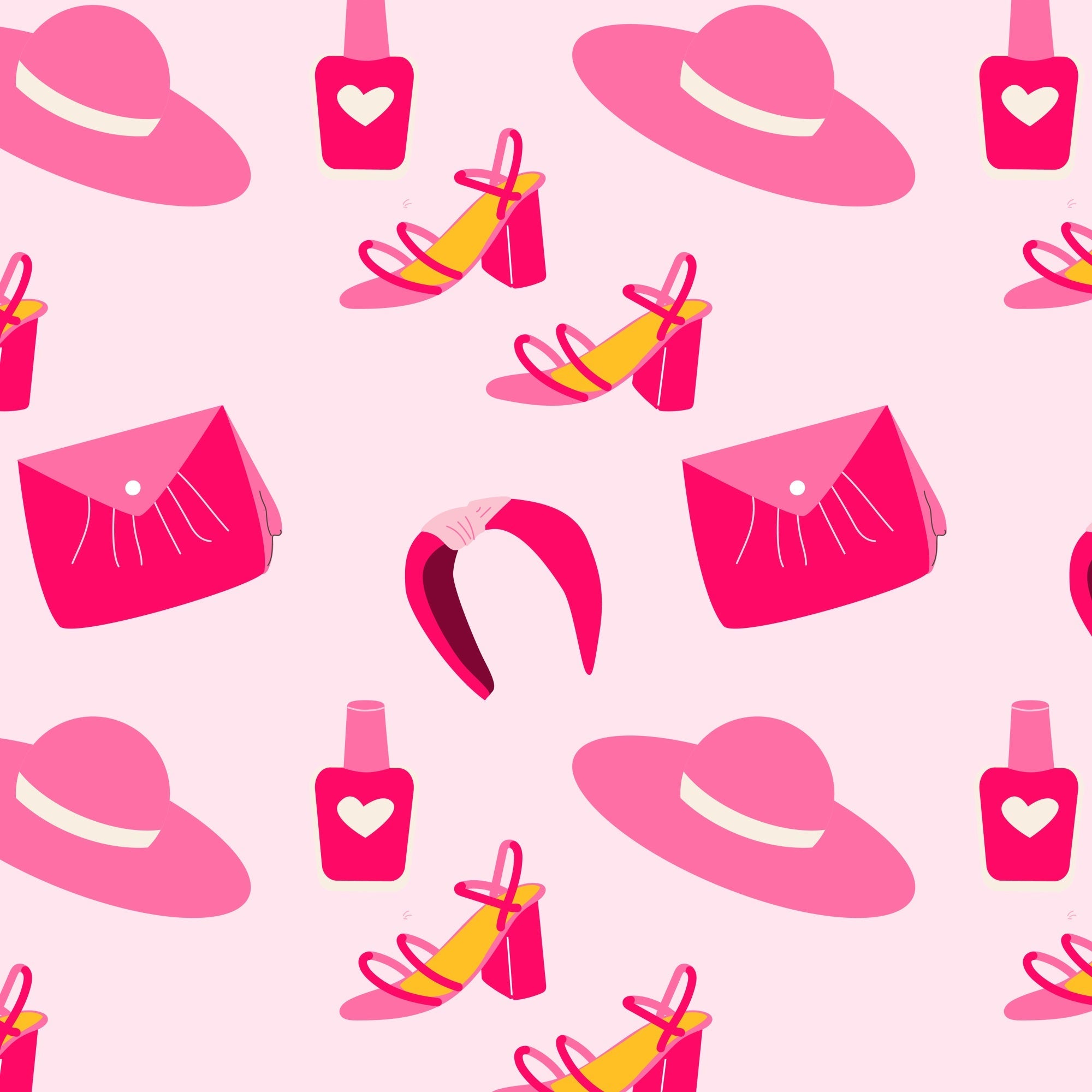 Toile de fond Fille Rose Mode Glamour Accessoires CJJ2-69