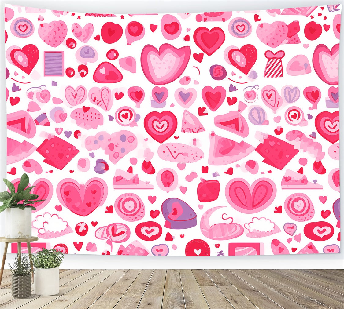 Toile de fond Fille Rose Dessert Amour Rêve Rose CJJ2-74