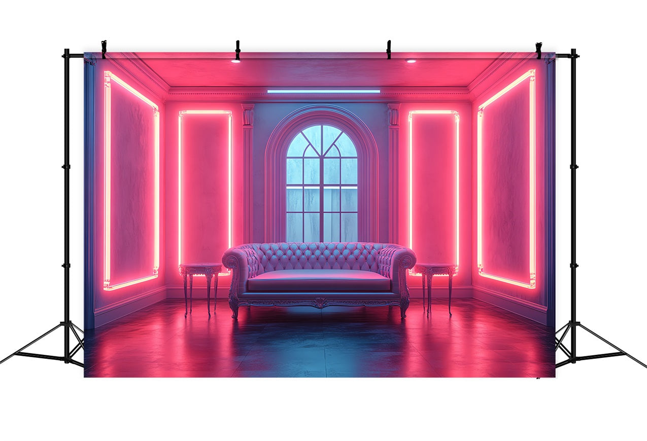 Toile de fond Poupée Mode Photographie Salon Néon Vibrant CJJ2-90