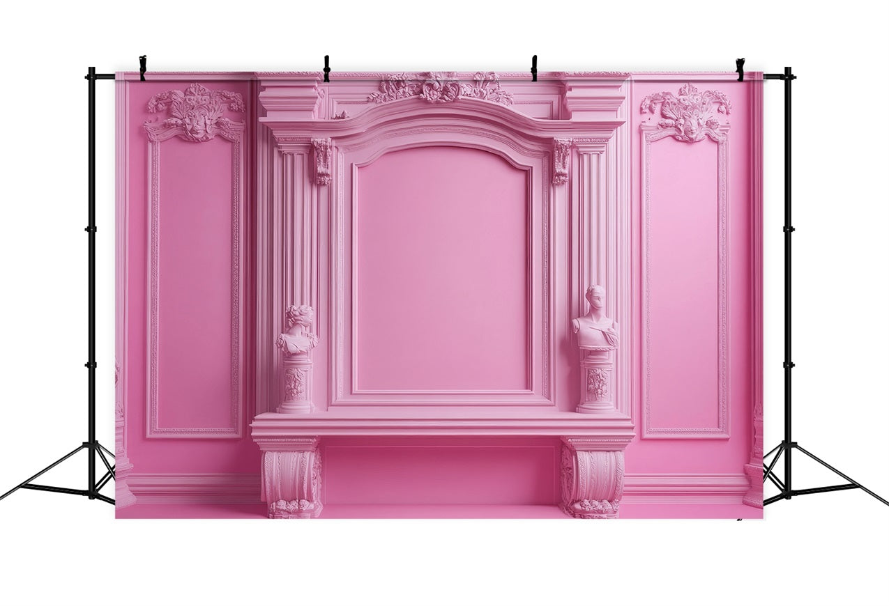 Toile de fond Poupée Mode Mur Victorien Rose CJJ2-93