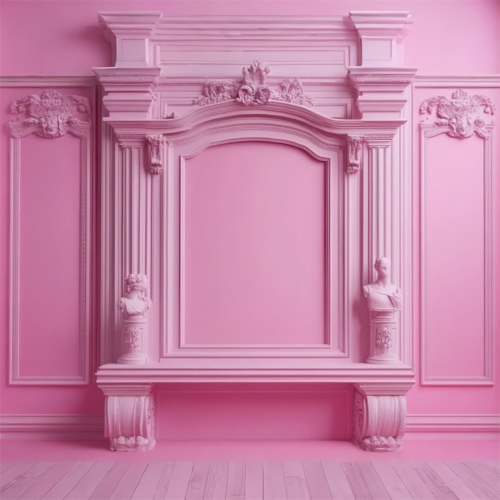 Toile de fond Poupée Mode Mur Victorien Rose CJJ2-93