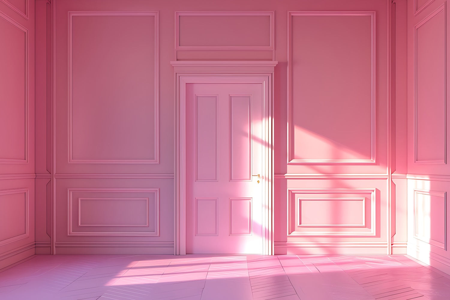 Toile de fond Poupée Mode Design Chambre Classique Rose CJJ2-95